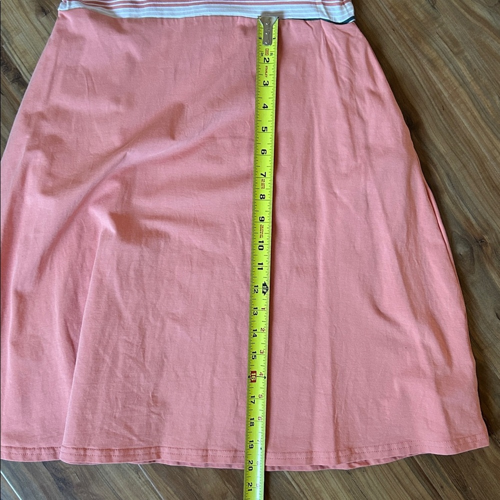 Pact Organic Cotton Stripe Fit & Flare Strappy Dress Boho Casual Size M - Picture 9 of 12
